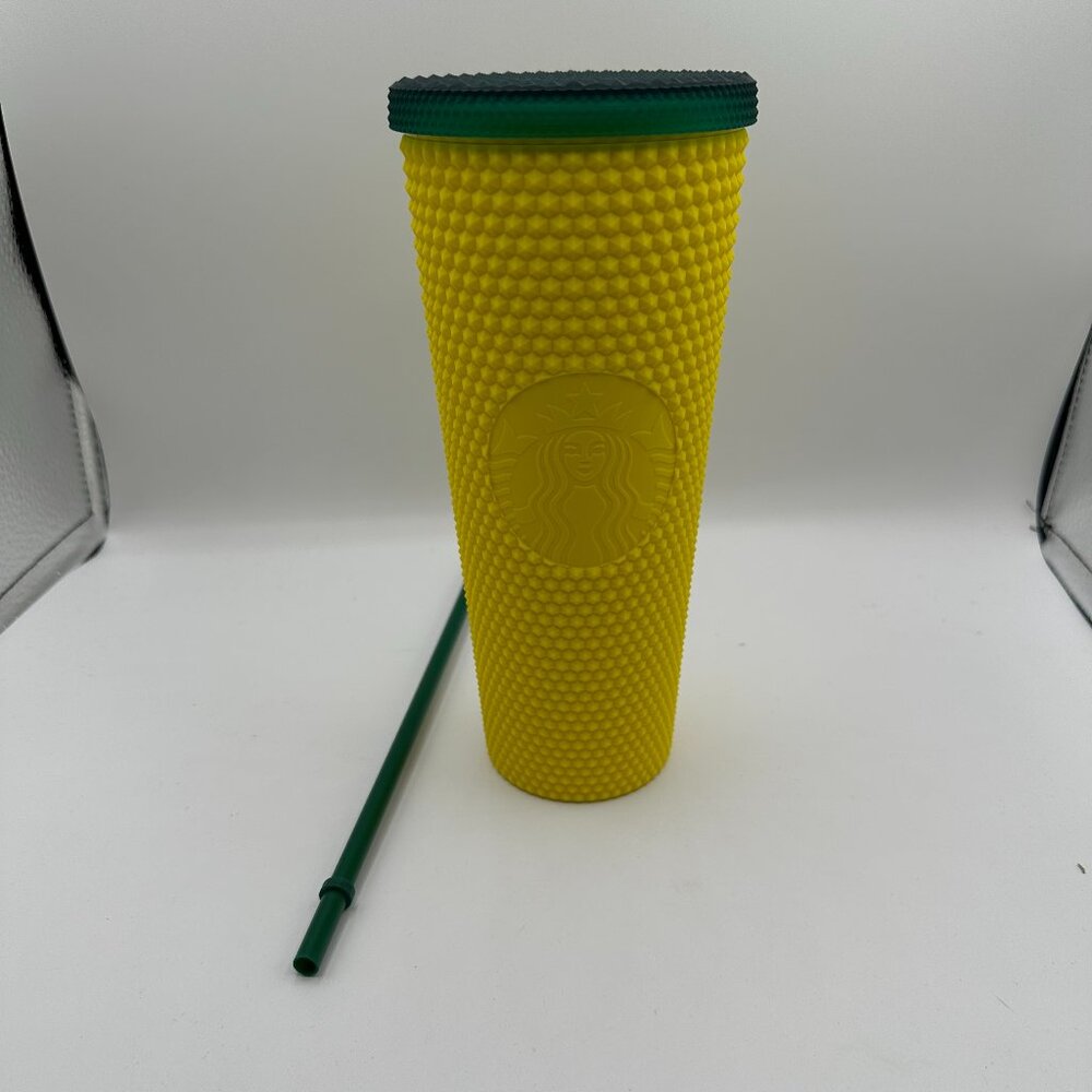 Starbucks Hawaii Edition 2020 Venti Pineapple Cup Tumbler Matte Studded 24oz - Picture 1 of 5